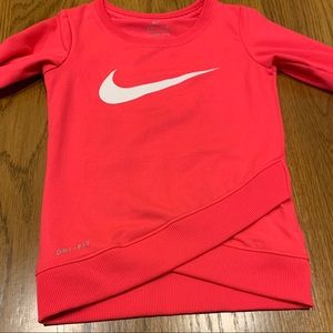 Nike Dri-FIT Pink Tunic Top long sleeve 2t